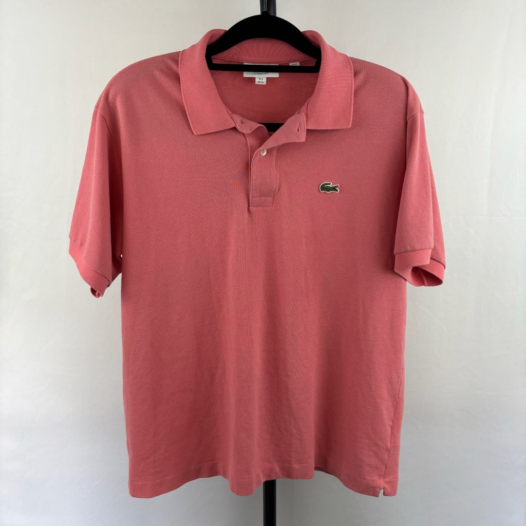 Lacoste Men's Classic Fit Original L.12.12 Polo Coral Size Xl